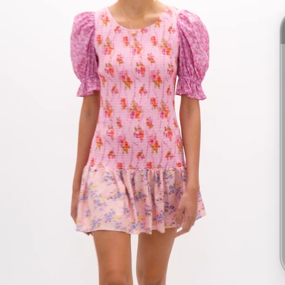 LOVESHACK FANCY LUPPA DRESS EXPLODED PINK - Picture 9 of 12